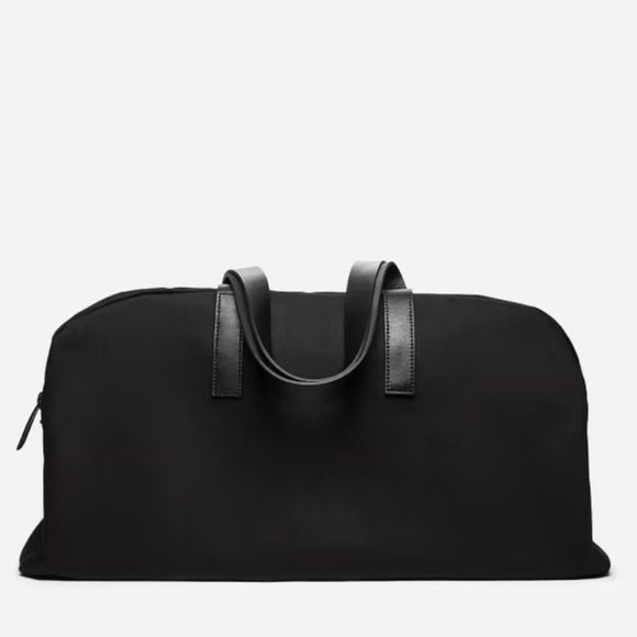 Everlane Bags Everlane Black The Twill Weekender Duffle Carry On Bag Poshmark